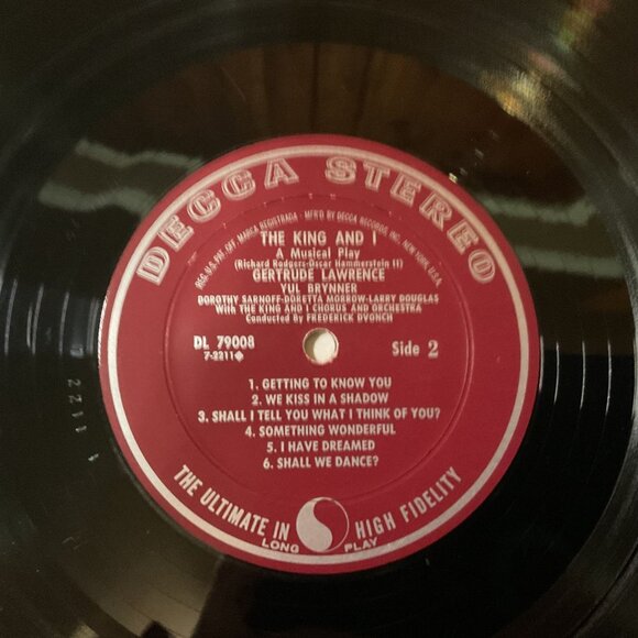 Rodgers & Hammerstein's "The King And I" Original Cast Album Vinyl Record 1959 - Picture 4 of 6